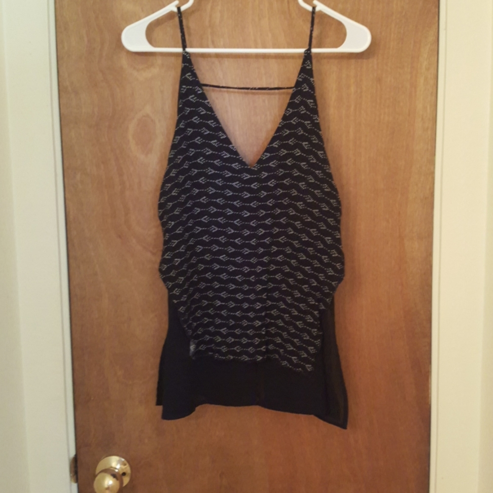 Black flowy blouse